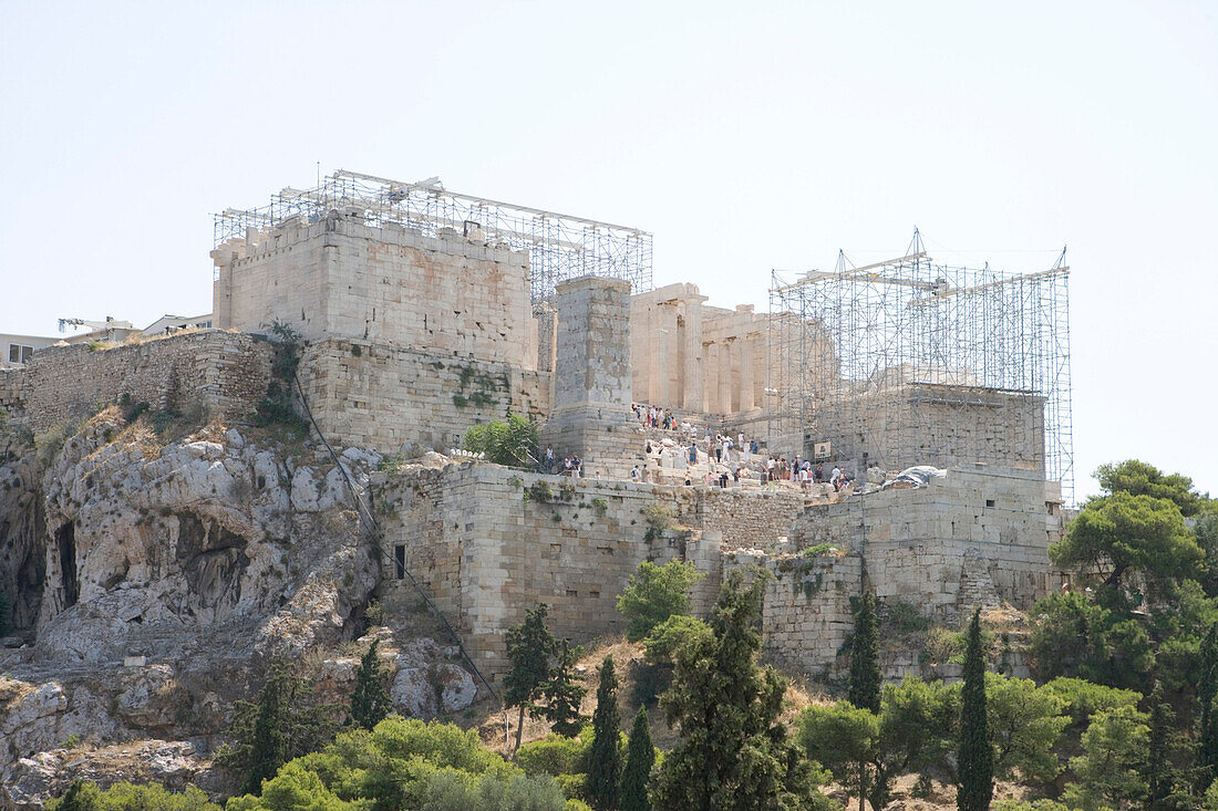 Reconstruction, Parthenon on Acropolis, Athens, Greece