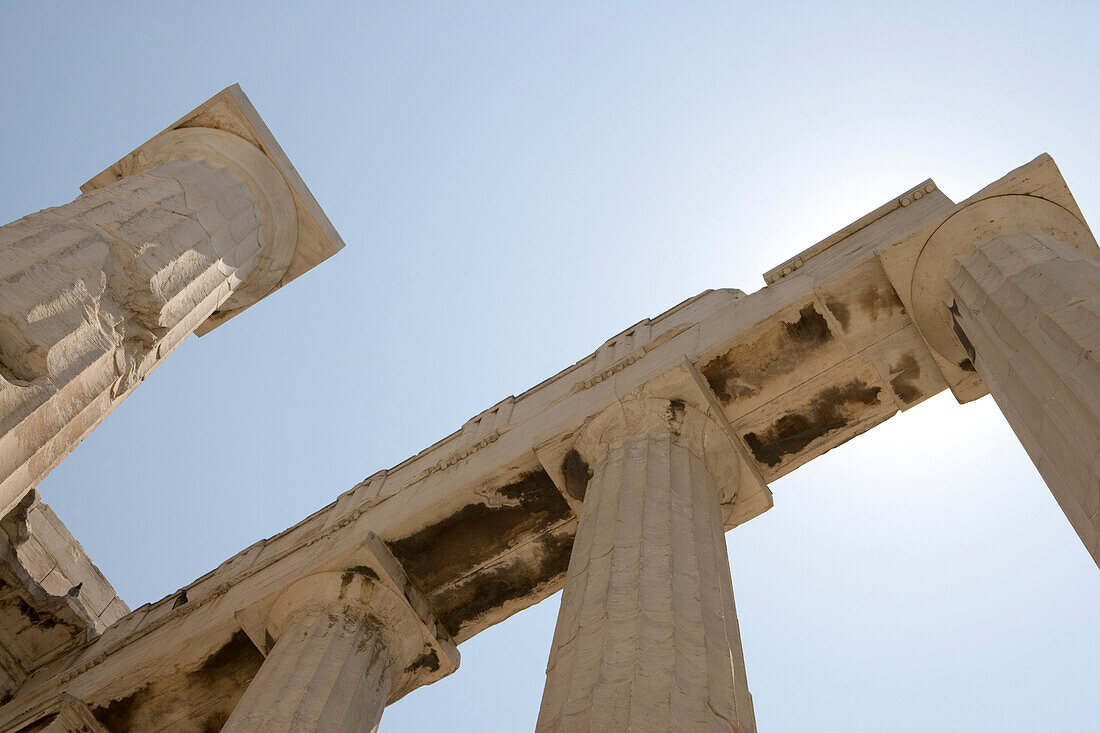 Parthenon Pillars, Acropolis, Athens Greece