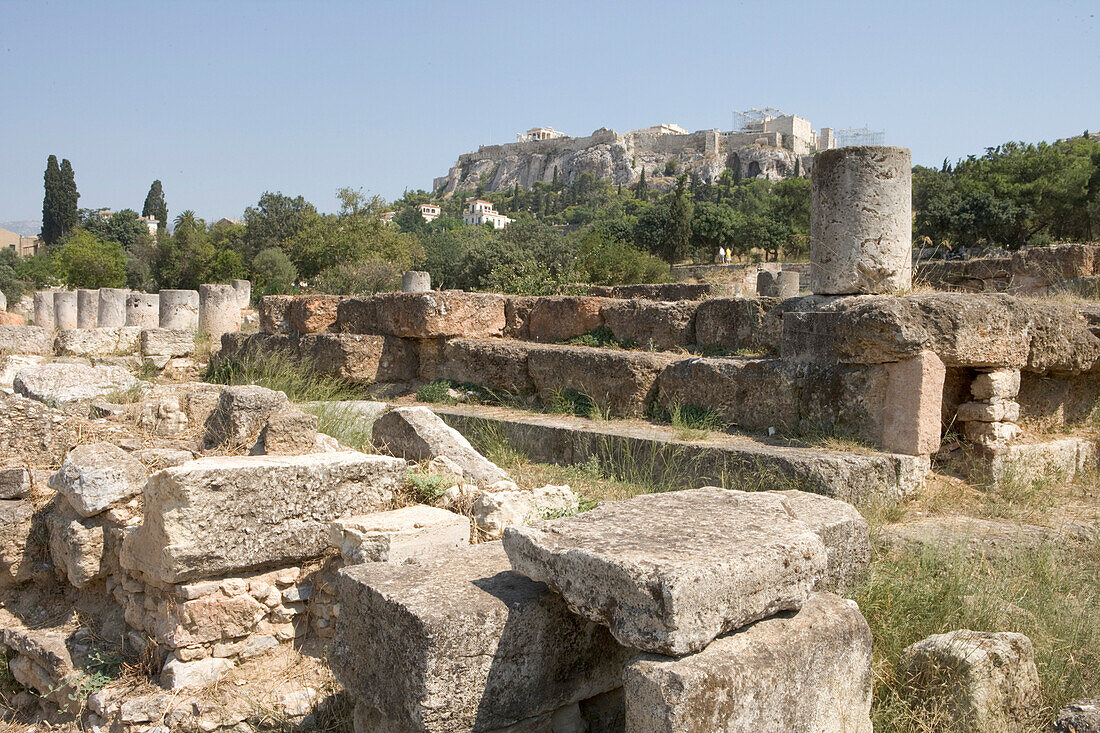 Antike Agora, Akropolis, Athen, Griechenland