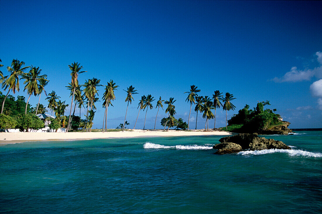 Beach Cayo Levantado Bahia de Samana, Cayo Levantado, Bahia de Samana, Samana Peninsula, Dominican Republic