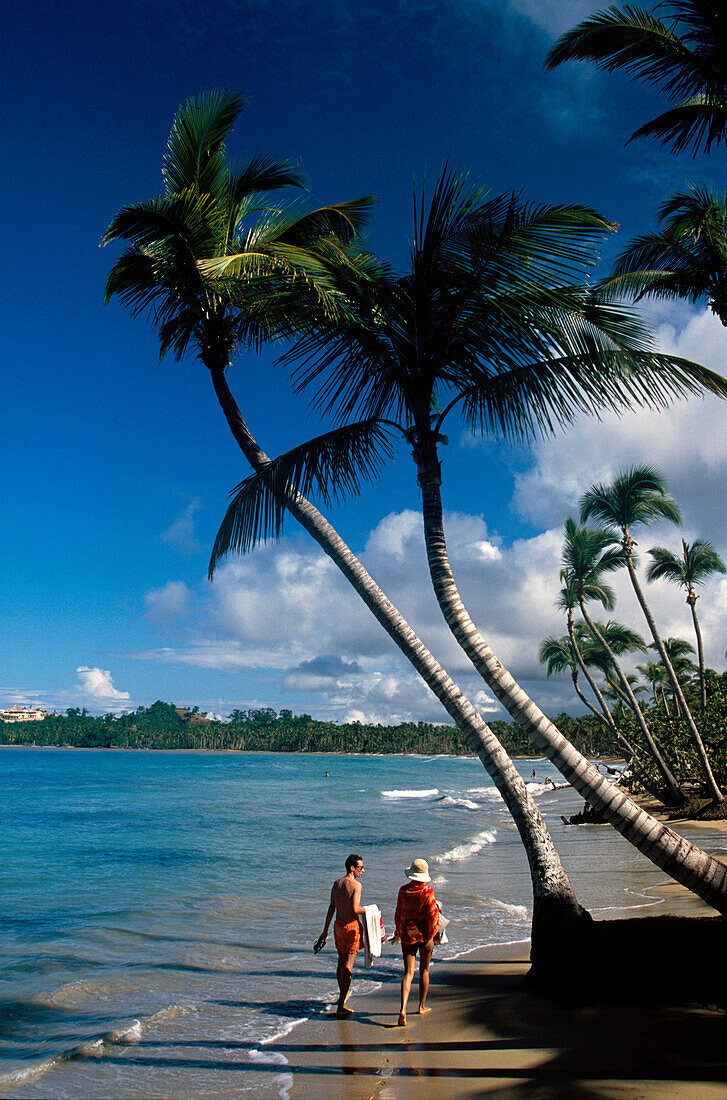 Couple, Beach, Palms Wind, Couple Playa Cacao in Las Terrenas, Dominican Republic