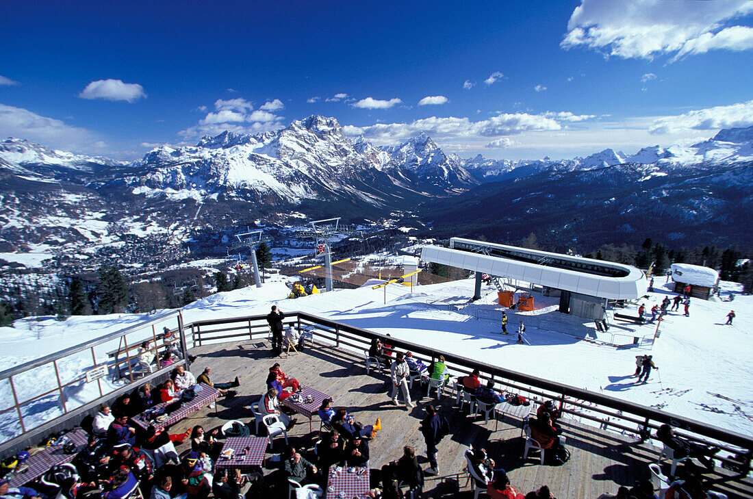 Duca d´Aosta Ski Resort, Tofana, Cortina D´Ampezzo, Dolomites South Tyrol, Italy