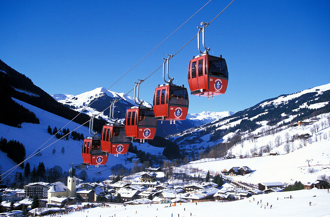 Kohlmais Aerial Cableway, Saalbach, Salzburger Land, Austria