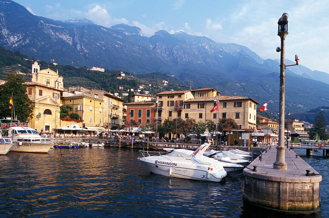 Hafen, Malcesine, Gardasee, Trentino Italien