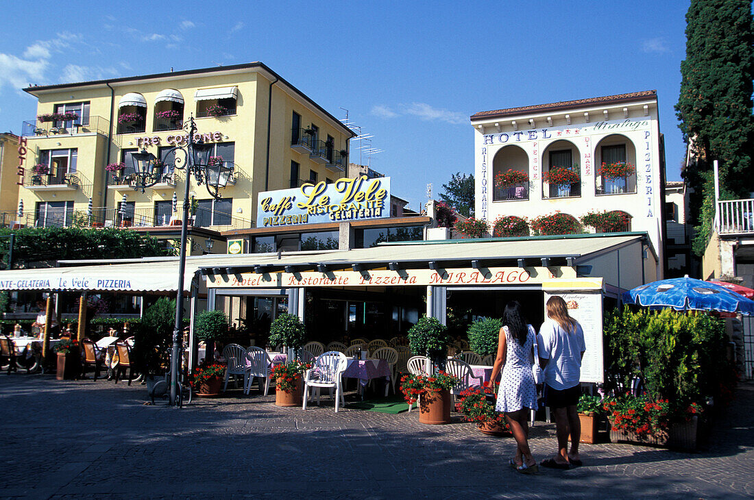 Restaurant, Garda, Gardasee, Trentino Italien
