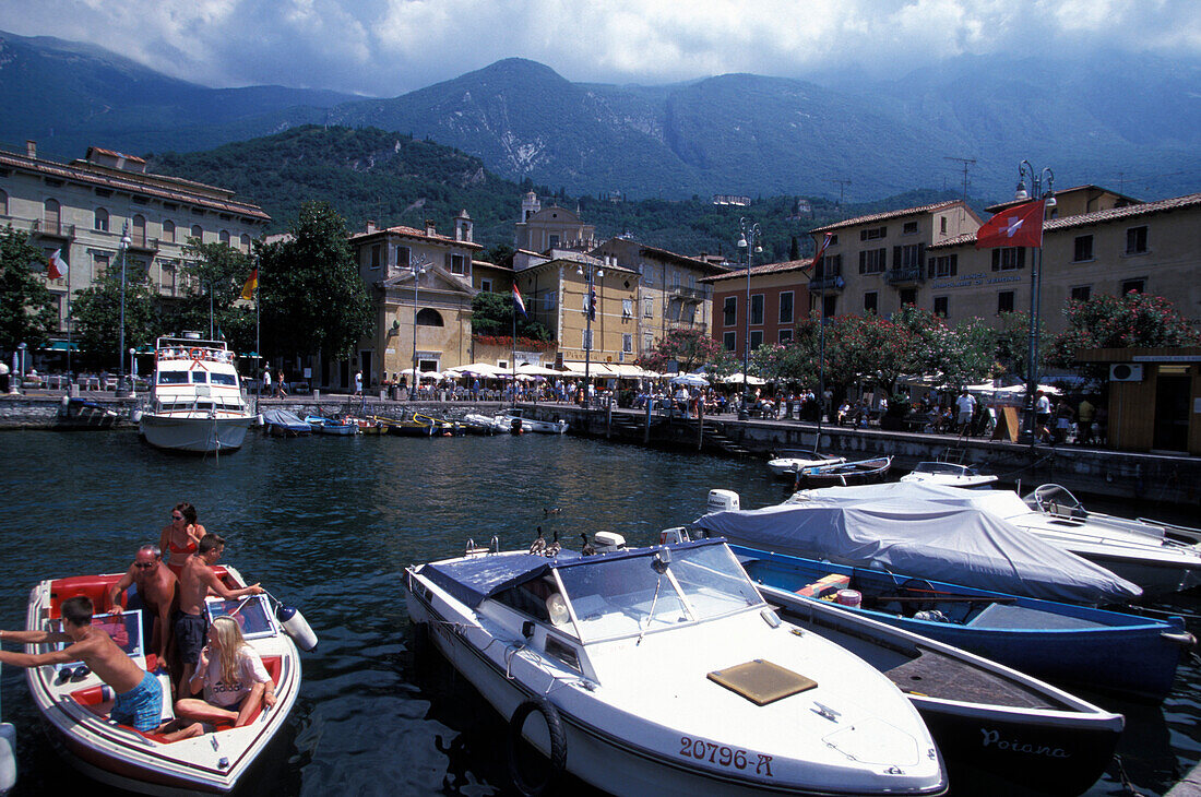 Malcesine, Hafen, Gardasee, Trentino, Italien