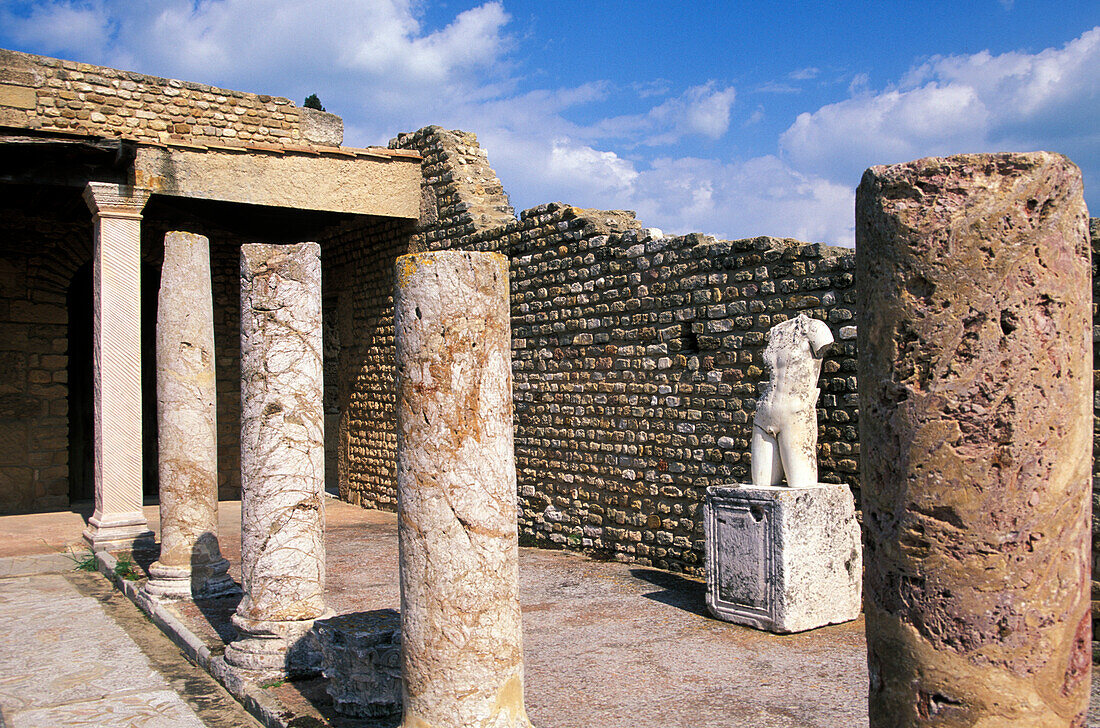 Ruinen von Karthago, Römische Villa, Karthago, Tunesien, Nordafrika, Afrika