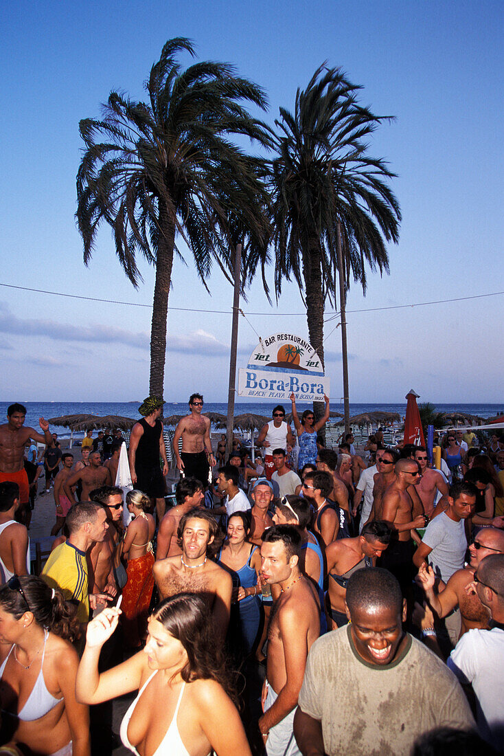 Bora Bora Stranddisko, Platja d´en Bossa, Ibiza, Spanien
