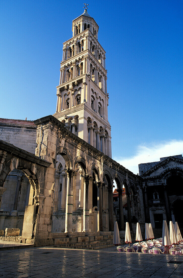 Kathedrale, Diokletian Palast, Baukomplex, UNESCO Weltkulturerbe, Split, Dalmatien, Kroatien