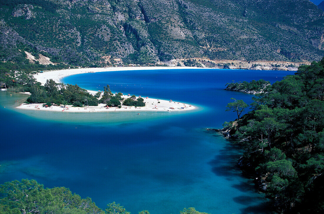 Beach in the Lagoon, Oludeniz, Lycian coast, Turkey