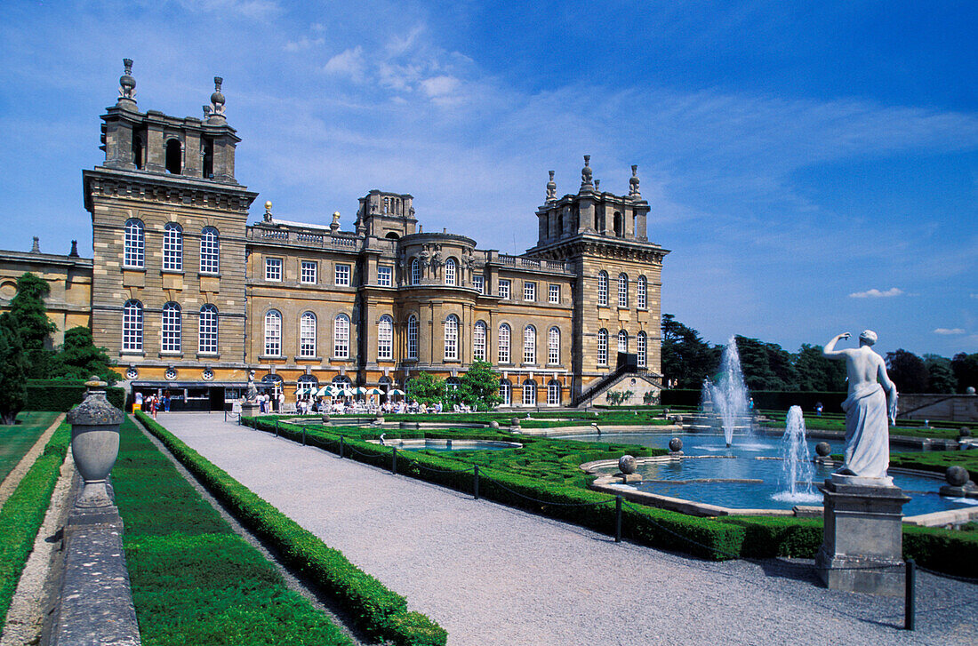 Schloss Blenheim mit Park, Oxfordshire, England, Grossbritannien, Europa