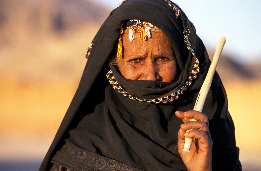 Portrait of Bedouin woman, Hurghada, Egypt
