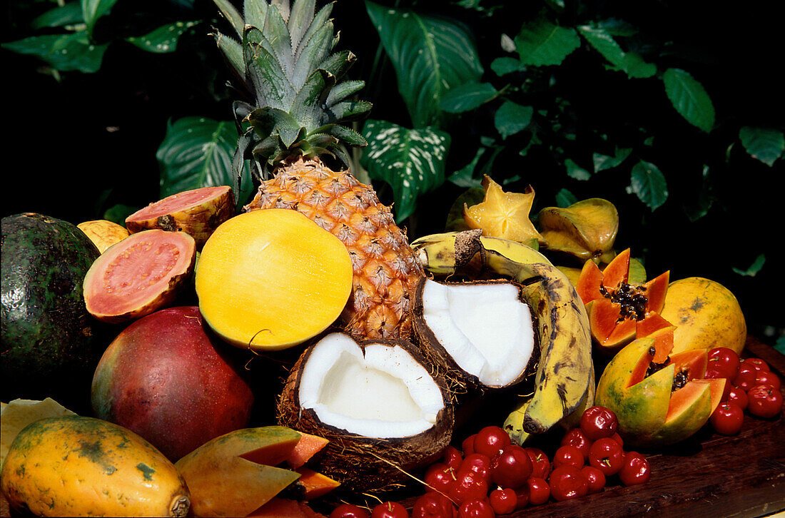 Amazon fruits, Praia do Forte Brasilien