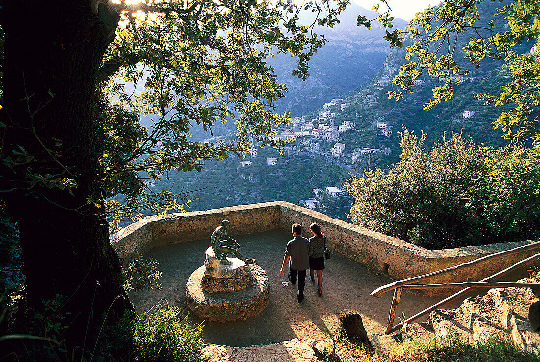 Garten der Villa Cimbrone, Ravello, Amalfikueste Kampanien, Italien