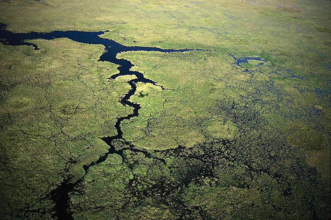 Luftbild, Esteros del Iberá, Iberá Feuchtgebiete, Rio Paraná, Corrientes, Argentinien