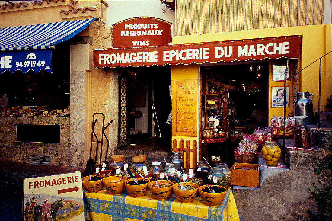 Feinkostgeschaeft, St. Tropez, Cote d´Azur, Var Provence, Frankreich
