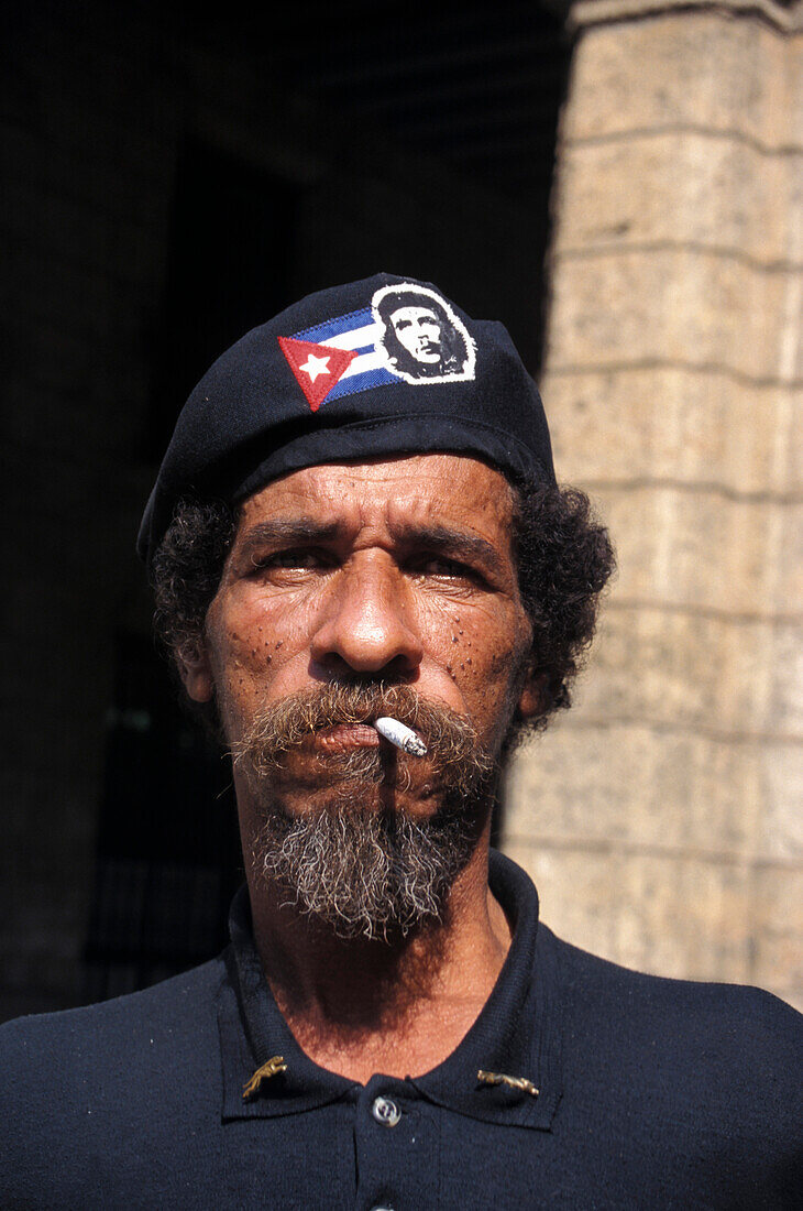 Granma newspaper seller, Old Havana, Havana, Cuba