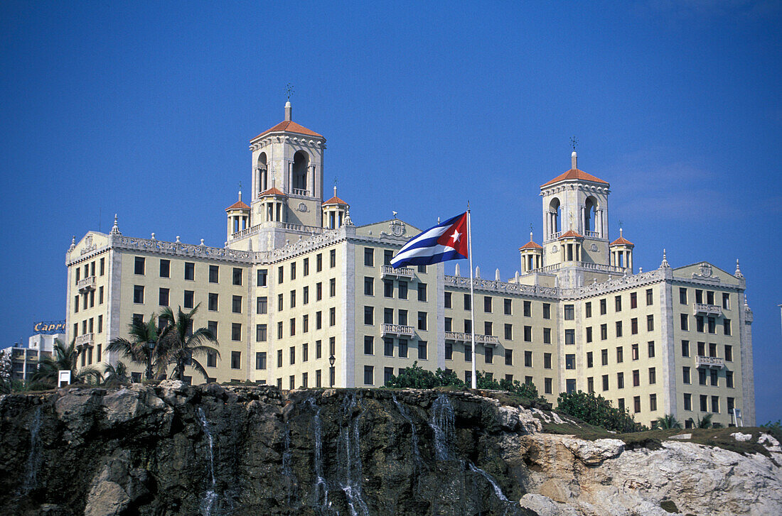 Aussenansicht des Hotel National, Vedado, Havanna, Kuba, Karibik, Amerika