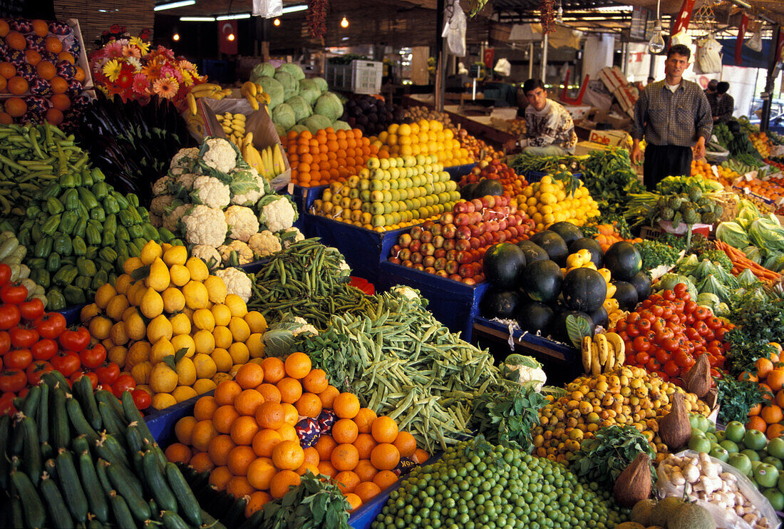 Gemüsemarkt, Antalya, Türkische Riviera, Türkei