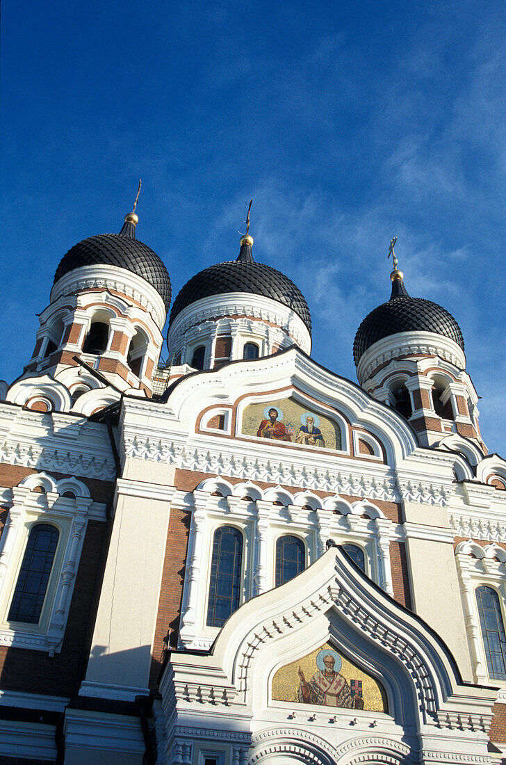 Die Alexander Newski Kathedrale im Sonnenlicht, Domberg, Tallinn, Estland, Europa
