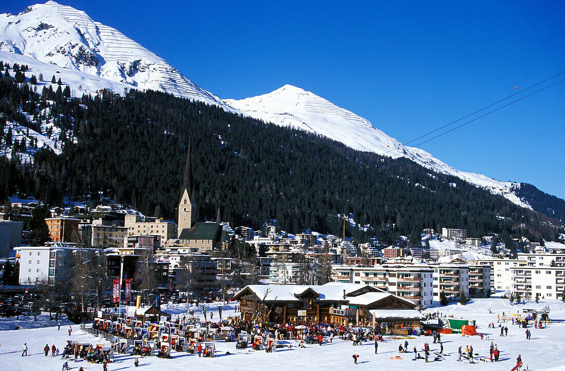Bolgen Plaza, Davos, Graubünden, Schweiz