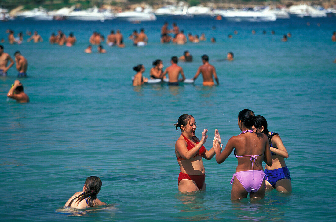 Bathing, Mellieha Bay, Malta