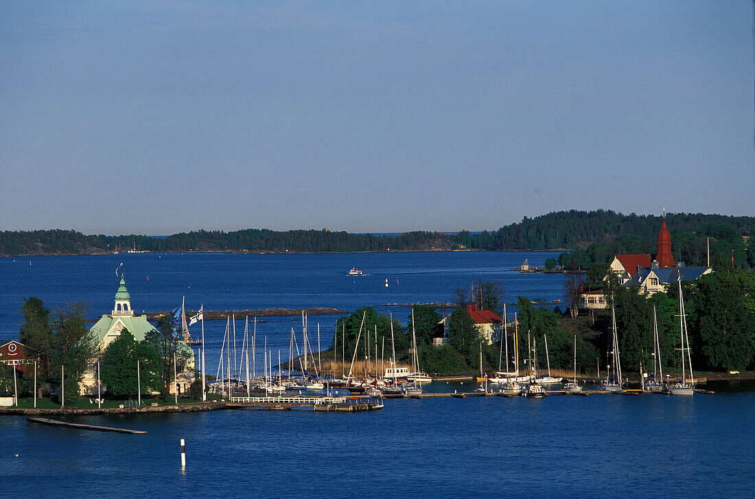 Hafen, Valkosaari und Insel Luoto, Helsinki, Finland