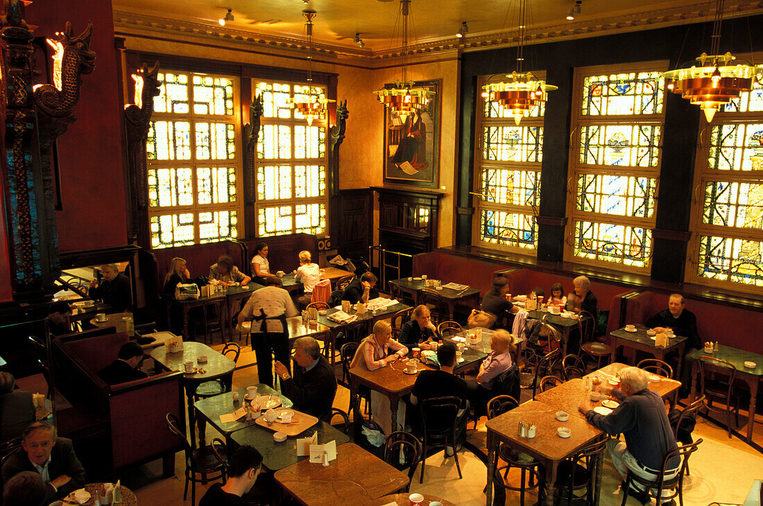 People at Bewley's Cafe, Dublin, Ireland, Europe