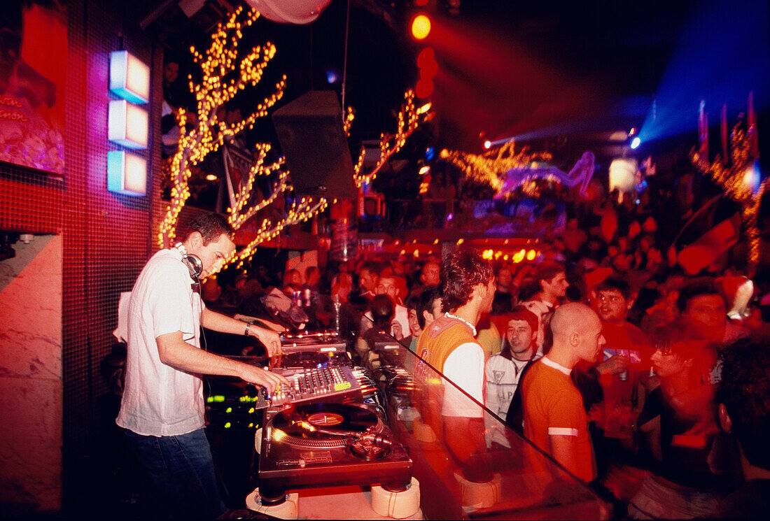 DJ, PlusSoda Nightclub, Exarchia Athens, Greece