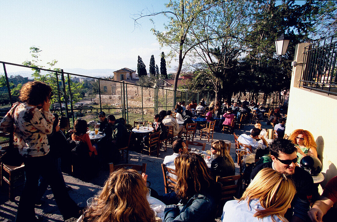 Cafe Dioskouri, Greek Agora, Plaka Athens, Greece