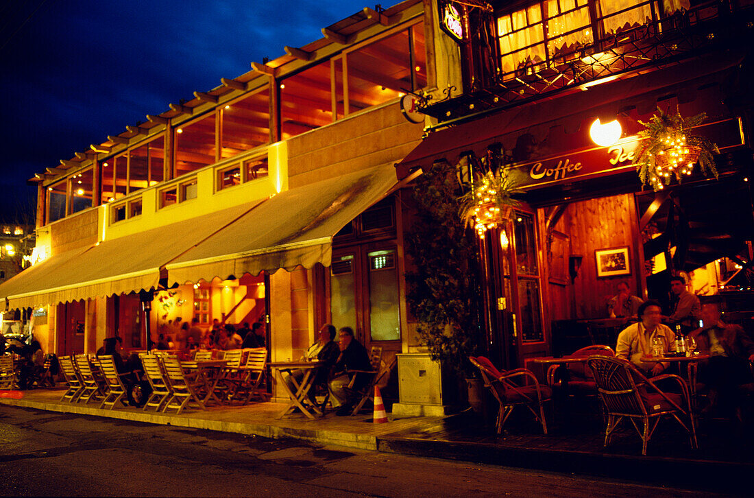 Restaurants, Microlimano Harbour, Pireas Athens, Greece