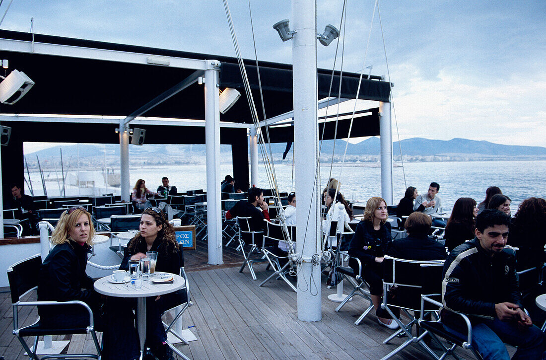 Segelclub, Microlimano Harbour, Pireas, Athen, Griechenland