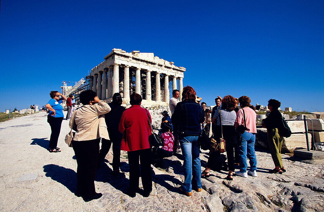 Visitors, Parthenon, Acropolis, Athens, Greece