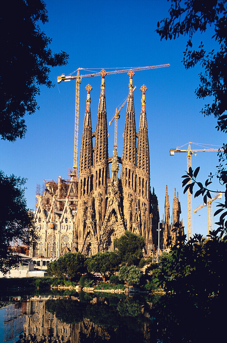 Sagrada Familia East Facade Barcelona, Sagrada Familia north facade, A. Gaudi, Barcelona, Catalonia, Spain