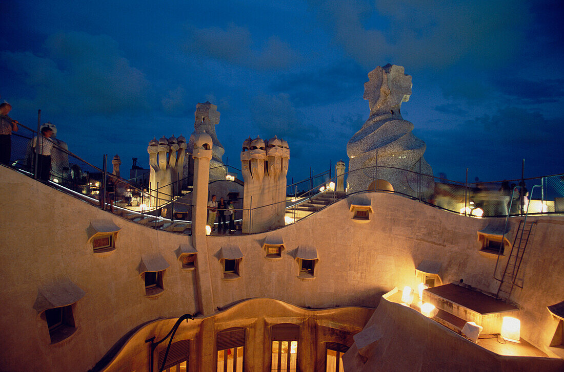 Casa Mila, La Pedrera, Barcelona, Katalonien, Spanien