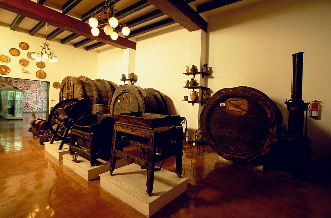 Wine Museum Vilafranca de Penedes, Exposition, Museo del Vi, Wine Museum, Vilafranca de Penedes, Catalonia, Spain