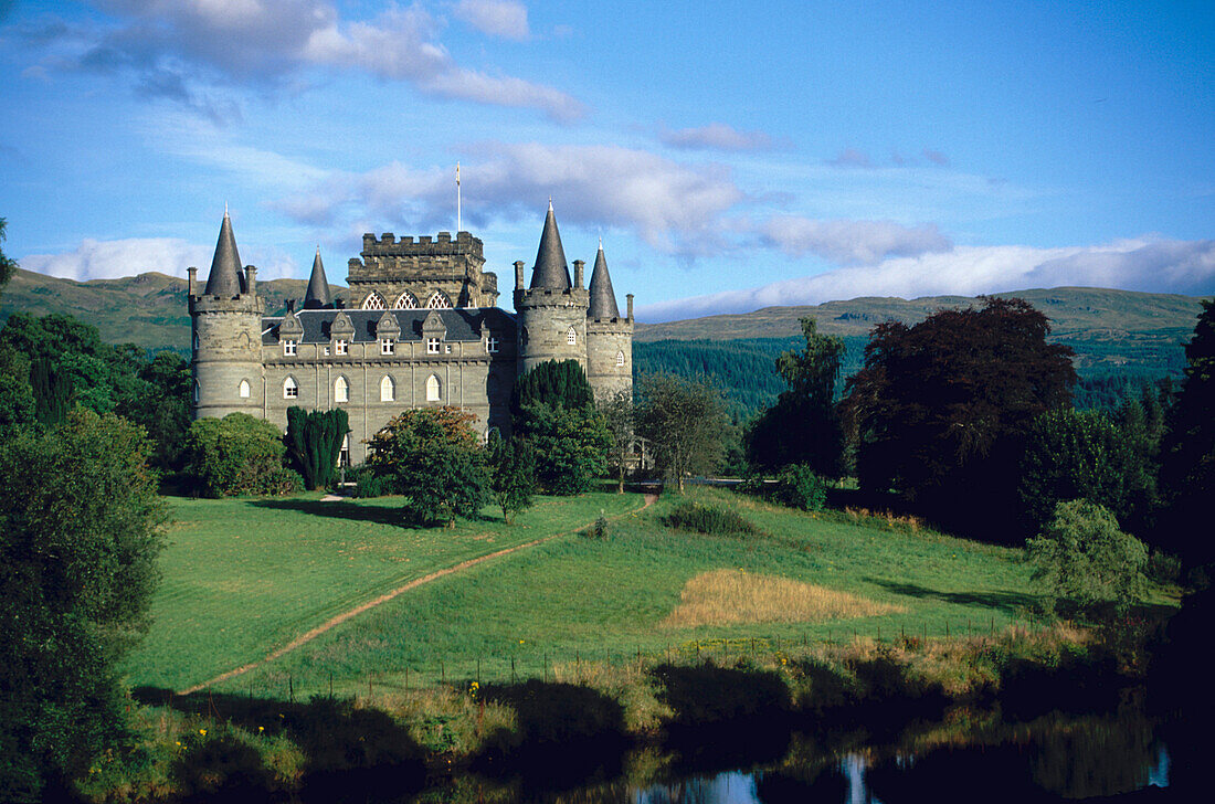 Inverary Castle, Argyll, Strathclyde Scotland, Großbritannien