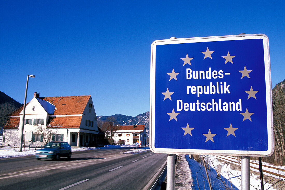 Pfronten, Grenzübergang, Deutschland, Österreich Europa
