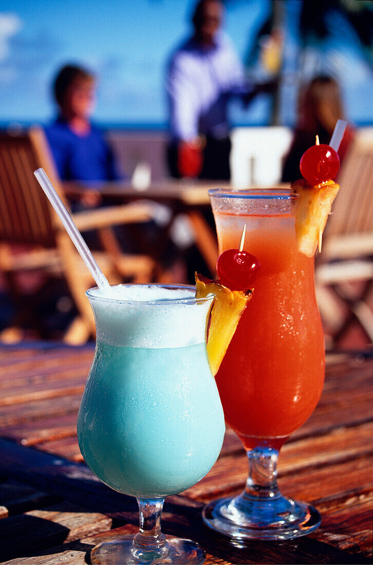 Exotische Cocktails, Blue Haven Hotel Scarborough, Trinidad und Tobago, Karibik