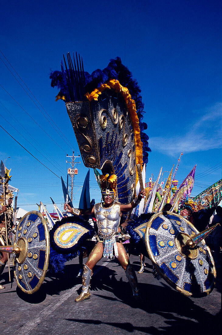 Man in a legionnaire's costume, Carnival, Port of Spain, Trinidad