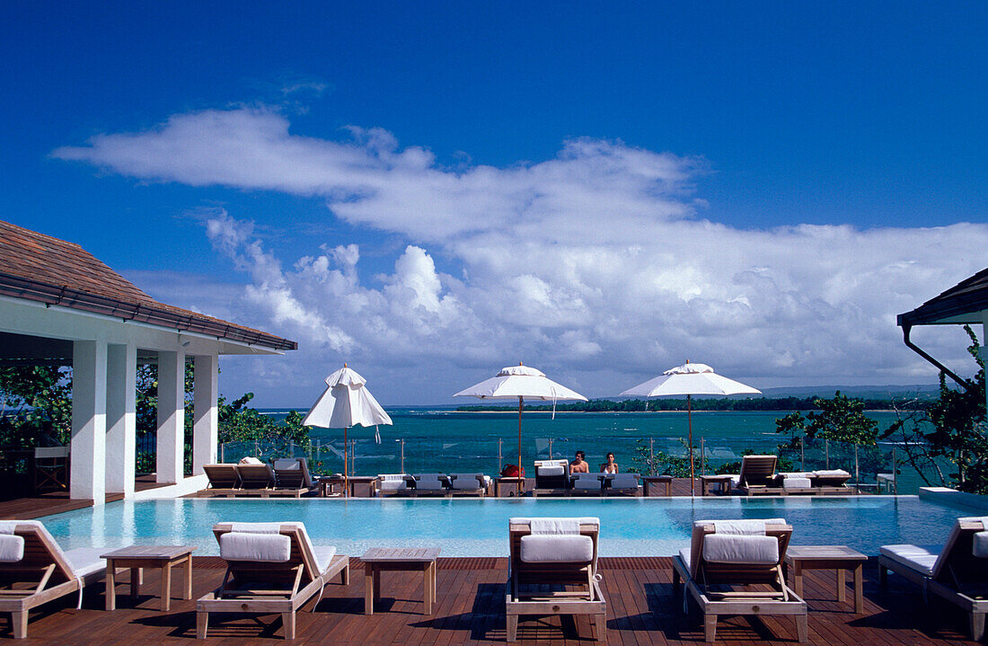 Pool und Liegestühle, Casa Colonial Beach and Spa, Playa Dorada, Puerto Plata, Dominican Republic, Karibik