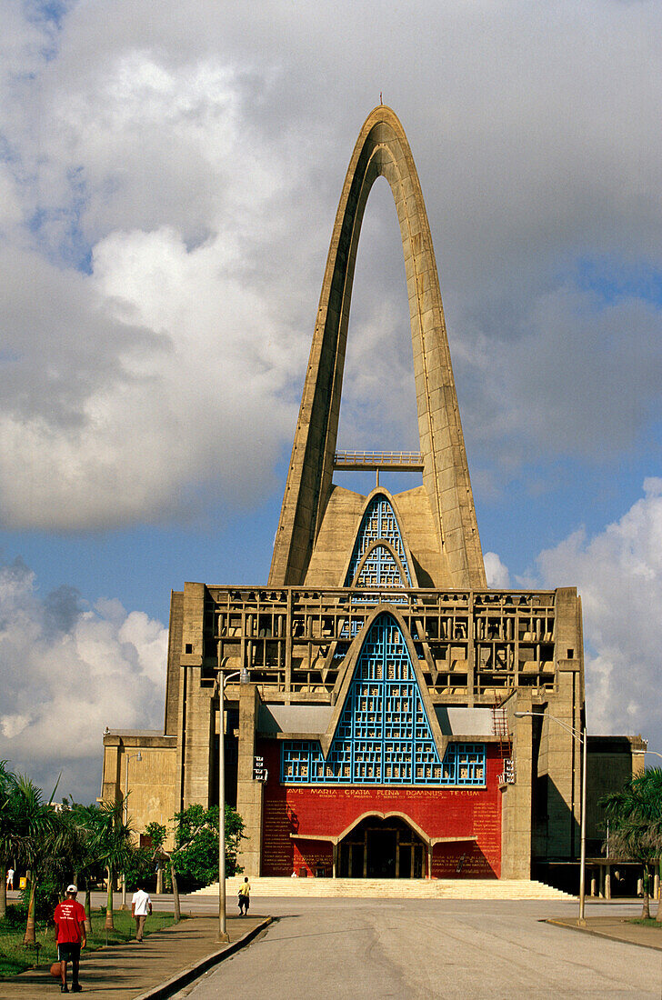 Front entrance of Basilica de Nuestra Senora de la Altagracia, Higuey, Dominican Republic, Caribbean
