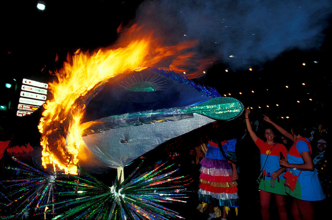 Beerdigung der Sardine, Karneval, Carnival Canary Islands, Spain