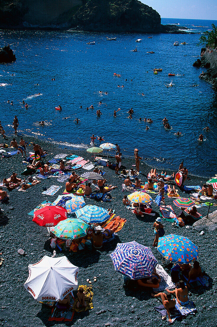 Beach, Garachico, Tenerife, Canary Islands, Spain