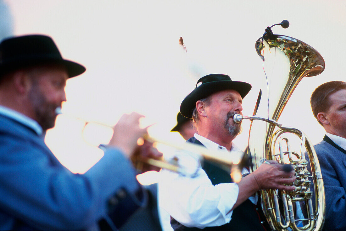 Bavarian brass band, Bavaria, Germany