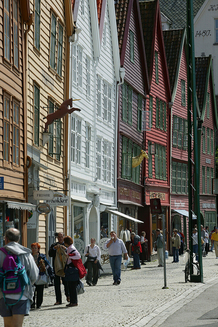 Brygge Bergen, Norway, Trade Houses, Bryyge, Bergen, Hordaland, Norway