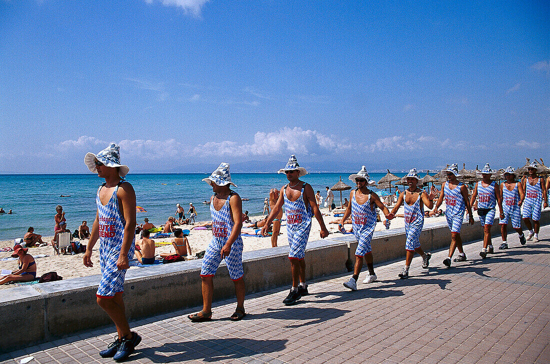 Advertising Action, Discothek Oberbayern, Patja de Palma, Arenal, Mallorca, Spanien