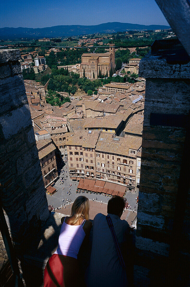 Piazza del Campo, Siena, Toskana, Italien