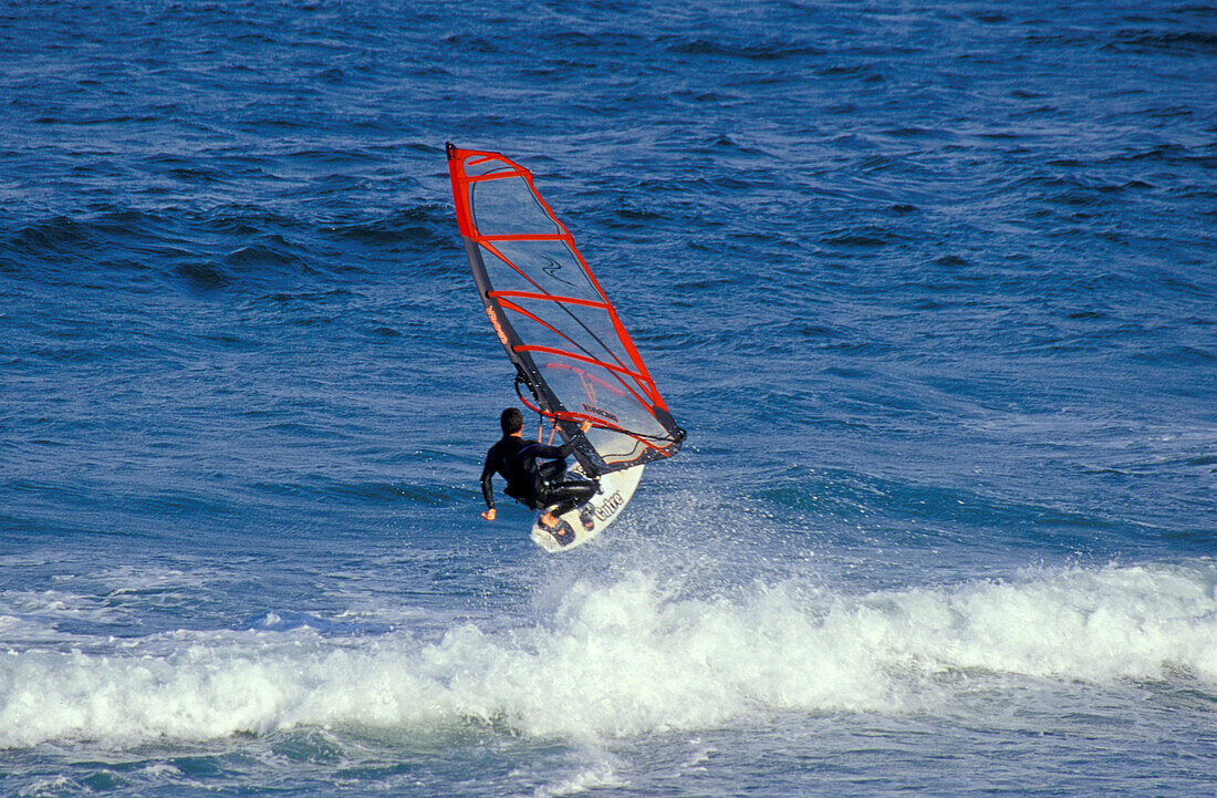 Windsurfer, Pozo Izquierdo, Gran Canaria, Canary Islands, Spain
