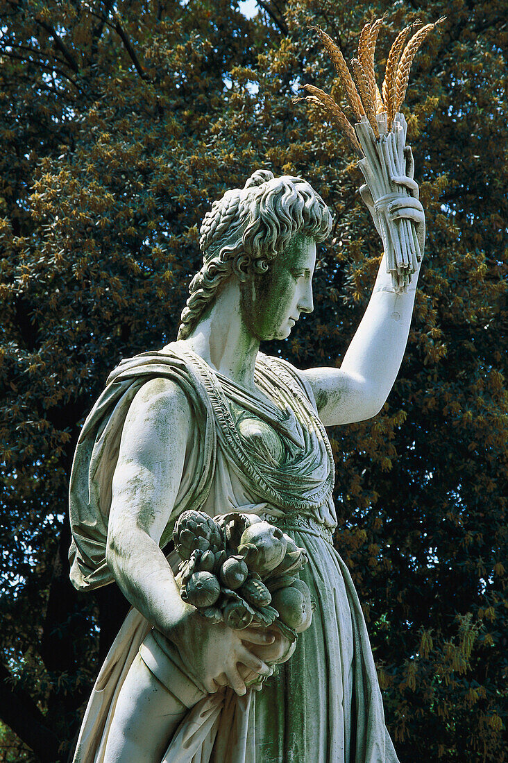 Statue im Boboli Garten, Palazzo Pitti, Florenz, Toskana, Italien